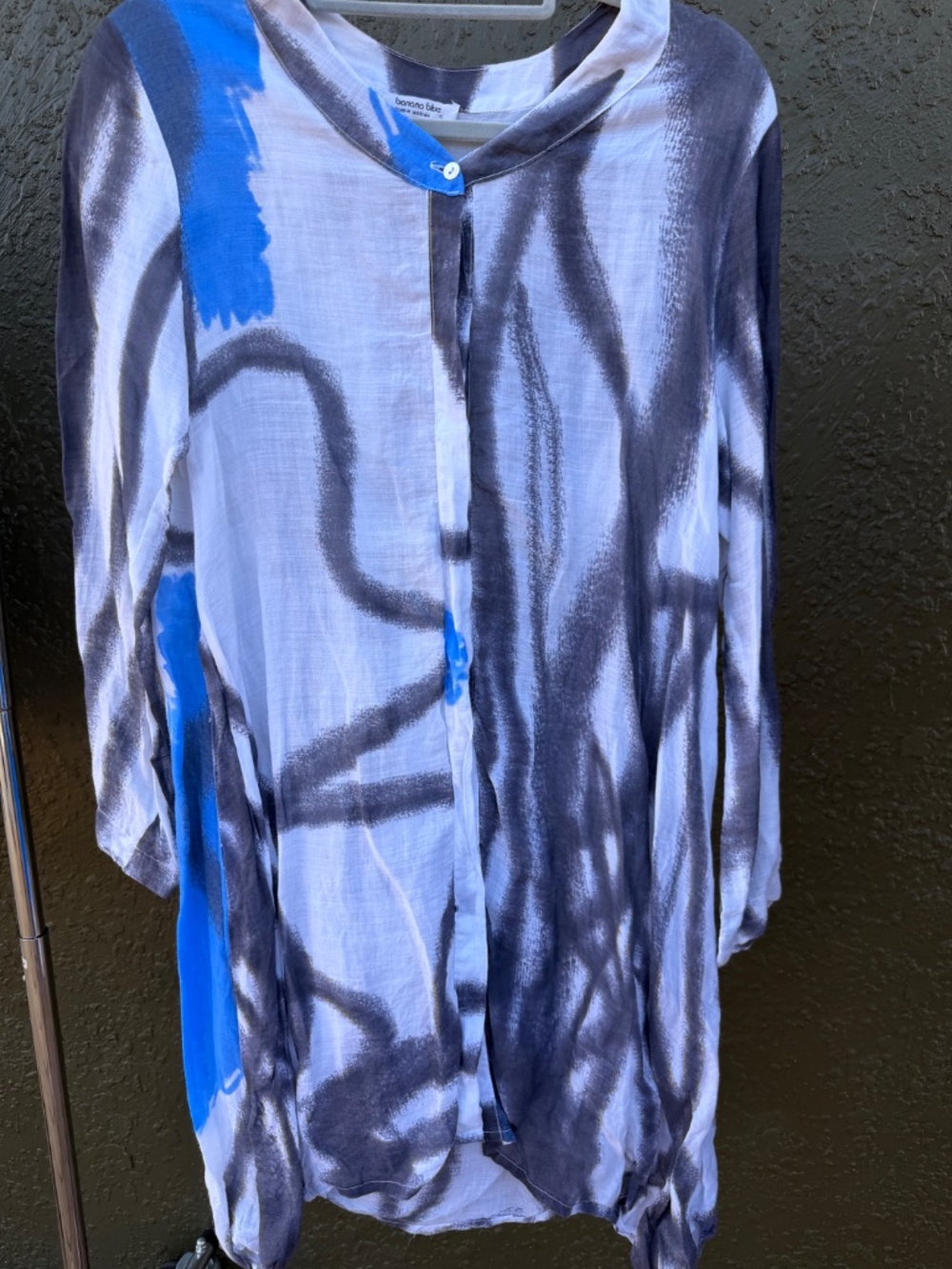 🇦🇺 Linen tunic maxi shirt dress by Banana Blue S Small - Picture 5 of 7